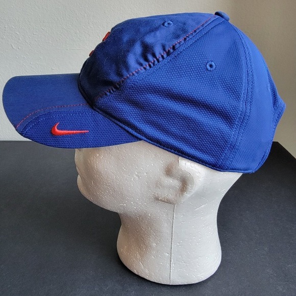 MLB Chicago Cubs Nike Team Strapback Adjustable Hat Cap Blue C Logo - Picture 3 of 12